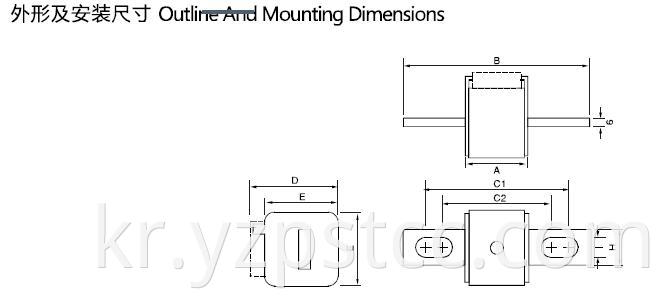 Square semiconductor protection fuse 170M (1)